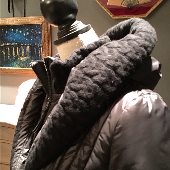 Black knee length Mackage down coat - Picture 5 of 7